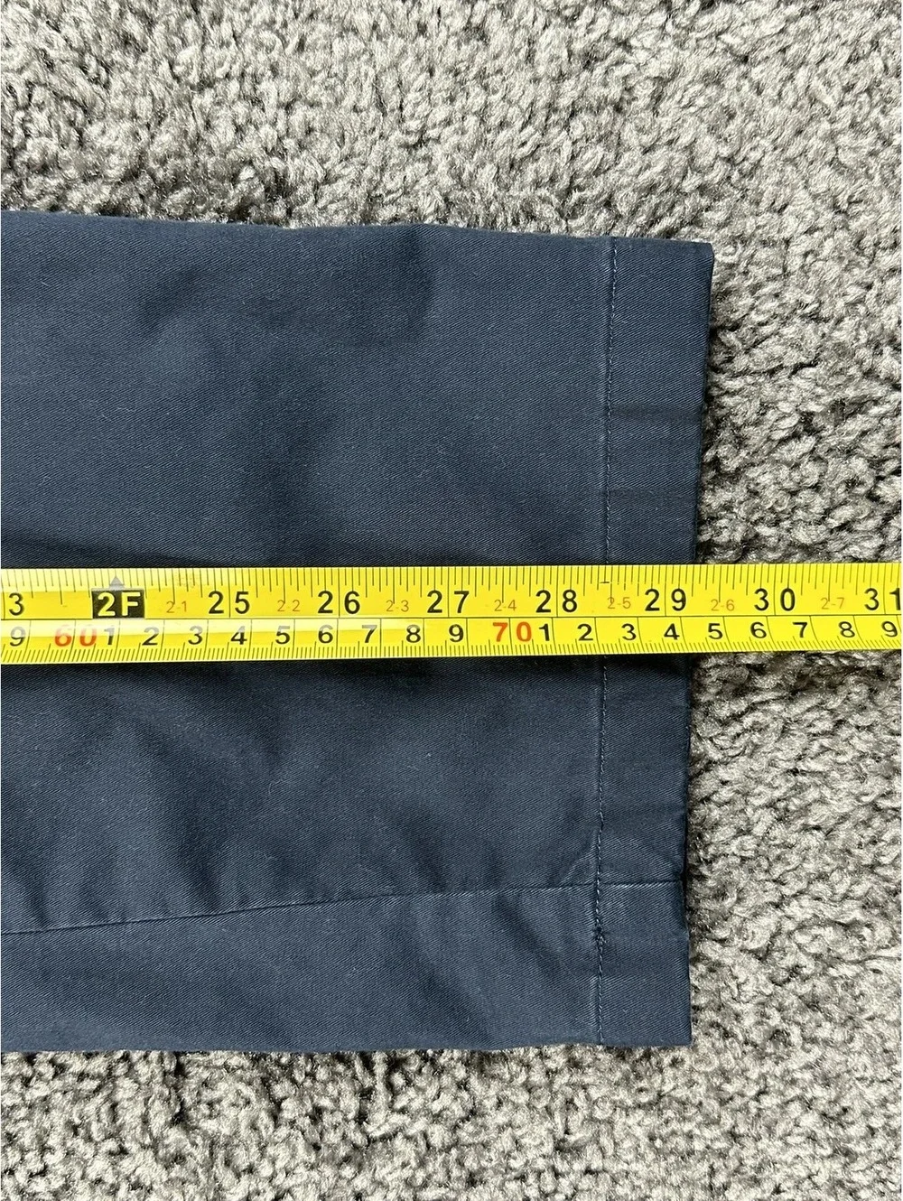 Abercrombie Fitch Mens Chino Pants 30x30 Navy Blue Straight Stretch Flat Front